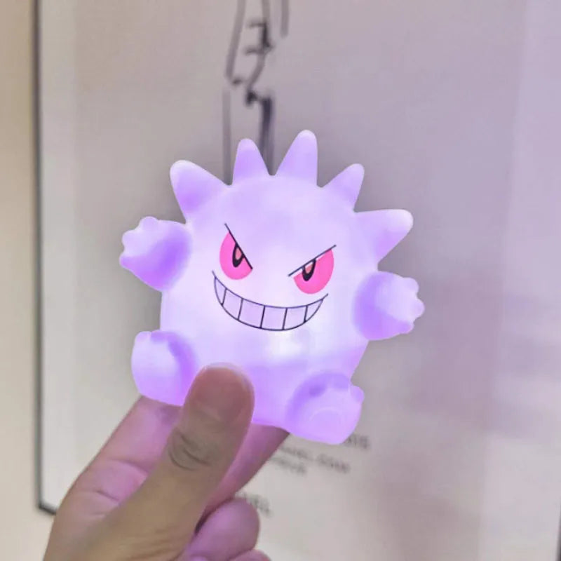 Gengar Pokemon Pikachu Night Light Cute Anime Soft Light Bedroom Bedside LED Light Room Decoration Christmas Children's Toy Gift