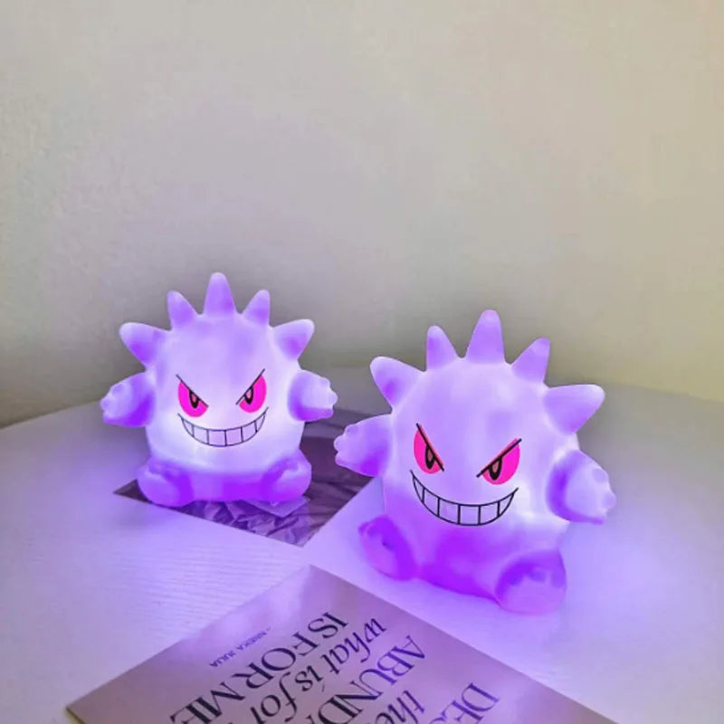 Gengar Pokemon Pikachu Night Light Cute Anime Soft Light Bedroom Bedside LED Light Room Decoration Christmas Children's Toy Gift