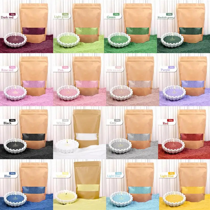 Zestaw do tworzenia świec perłowych 500 g + knoty (premium DIY kit)