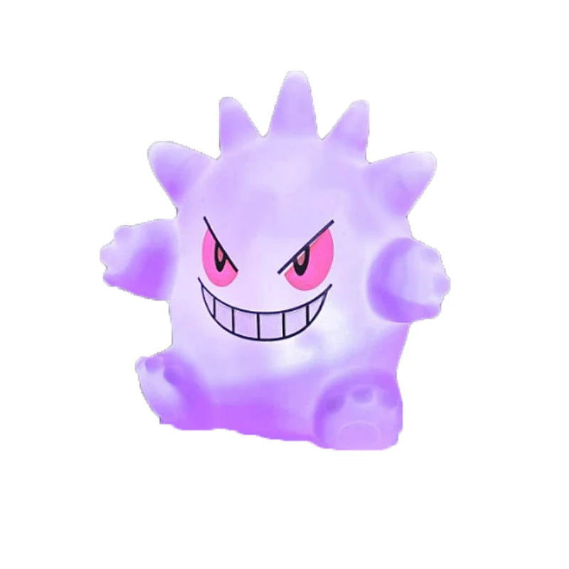 Gengar Pokemon Pikachu Night Light Cute Anime Soft Light Bedroom Bedside LED Light Room Decoration Christmas Children's Toy Gift